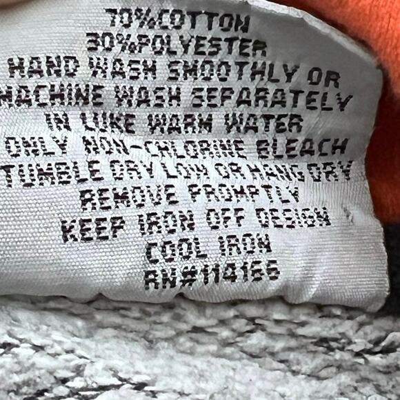 Vintage Miami Hurricanes Embroidered Hoodie Sz XXL SpellOut Stadium Athletics - Picture 4 of 4